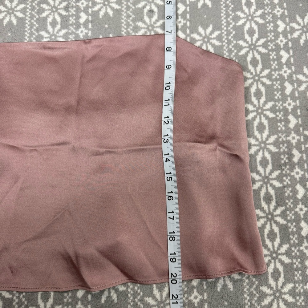 NWT Massimo Dutti Pink Strappy Satin Top Size Medium‎ - Picture 12 of 13